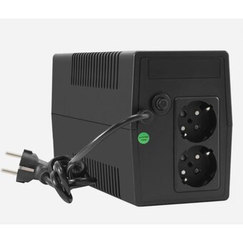  ИБП ExeGate Power NB-450.LED.AVR.2SH (EX299473RUS) 450VA/270W, LED, AVR, 2*Schuko, батарея 12V 4.5Ah, Black 