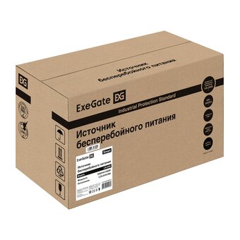  ИБП ExeGate Smart LB-2200.LCD.AVR.4SH (EX299786RUS) 2200VA/1300W, цветной LCD, AVR, 4*Schuko, батарея 12V 9Ah-2шт, металлический корпус, Black 