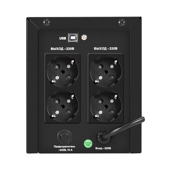  ИБП ExeGate SpecialPro Smart LLB-1000.LCD.AVR.4SH.USB (EX299949RUS) 1000VA/700W, LCD, AVR, 4*EU/Тип F(Schuko,USB, батарея 12V 7.2Ah-2шт 