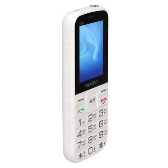  Мобильный телефон Maxvi B241 белый 