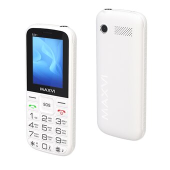  Мобильный телефон Maxvi B241 белый 