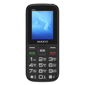  Мобильный телефон Maxvi B241 черный 