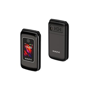  Мобильный телефон Maxvi E15 черный 