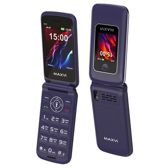  Мобильный телефон Maxvi E15 фиолетовый 