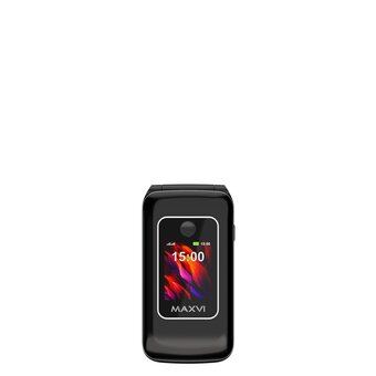  Мобильный телефон Maxvi E15 черный 