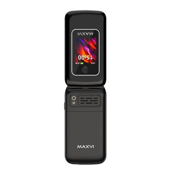  Мобильный телефон Maxvi E15 черный 