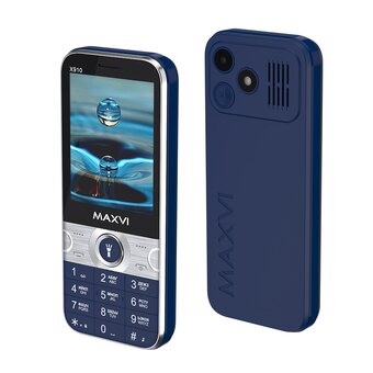  Мобильный телефон Maxvi X910 синий 