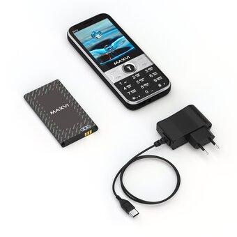  Мобильный телефон Maxvi X910 черный 