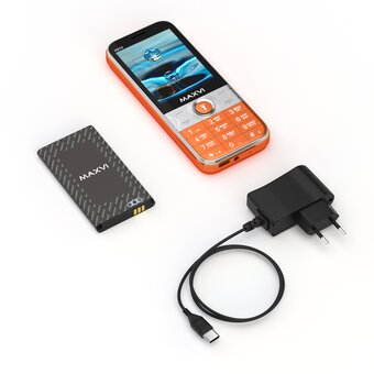  Мобильный телефон Maxvi X910 оранжевый 