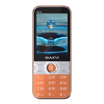  Мобильный телефон Maxvi X910 оранжевый 