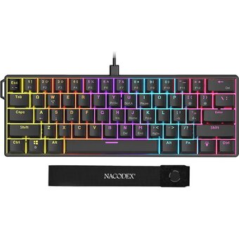  Клавиатура Ajazz NK61 Red Switch черный 