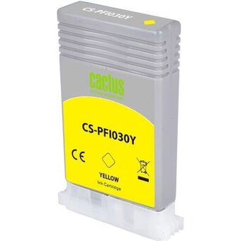  Картридж струйный Cactus CS-R-PFI030Y-CHIP желтый 55мл для Canon imagePrograf TA-20/30;TM-240/340 