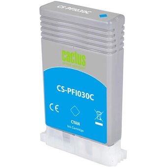  Картридж струйный Cactus CS-R-PFI030C-CHIP голубой 55мл для Canon imagePrograf TA-20/30/TM-240/340 