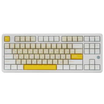  Клавиатура Ajazz AK870 V2 Day Dream Switch желтый/белый 