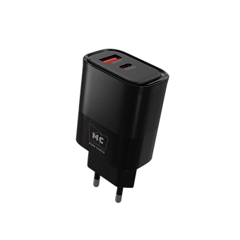  СЗУ More Choice NC81/НС81 1USB+1Type-C 3.0A QC3.0+PD20Вт Black 