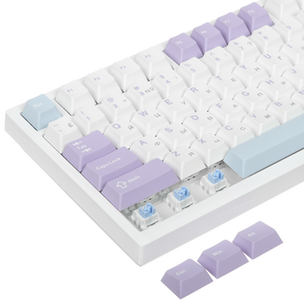  Клавиатура Ajazz AK820 Pro Flying Fish Switch фиолетовый/белый/синий 