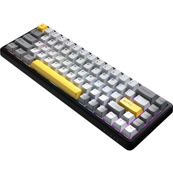  Клавиатура Ajazz AK680 Max черный/серый/желтый 
