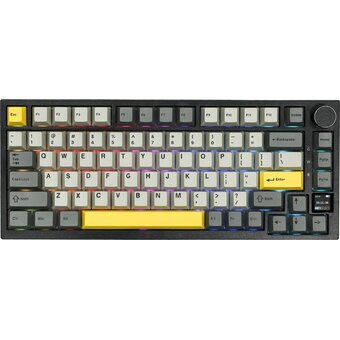  Клавиатура Ajazz AK820 Pro Gift Switch черный/серый/желтый 