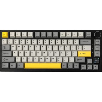  Клавиатура Ajazz AK820 Pro Gift Switch черный/серый/желтый 