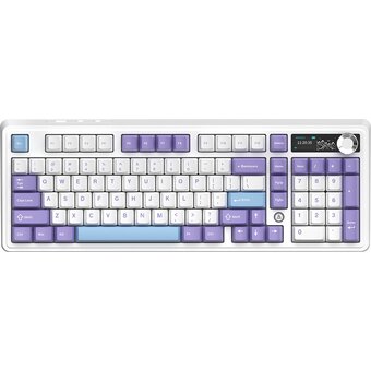  Клавиатура Ajazz AK980 V2 фиолетовый/белый/синий 