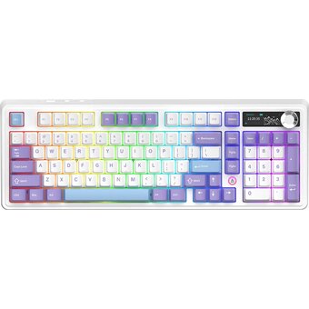  Клавиатура Ajazz AK980 V2 фиолетовый/белый/синий 