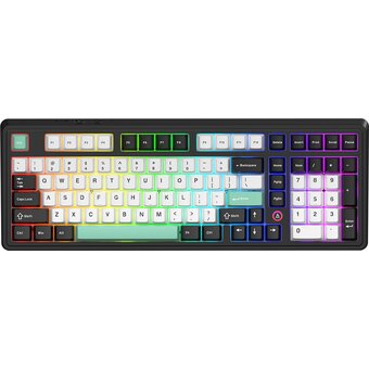  Клавиатура Ajazz AK980 V2 черный/белый/бирюзовый 