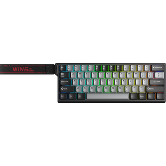  Клавиатура AULA WIN60HE Pro Edition Light Grey-Dark Grey Meteor Magnetic Switches 
