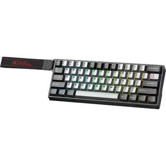  Клавиатура AULA WIN68HE Pro Edition Light Grey-Dark Grey Meteor Magnetic Switches 