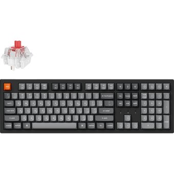  Клавиатура Keychron K10 Max (K10M-H1-RU) Swappable RGB Red Switch Black 
