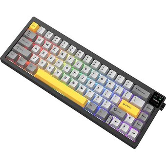  Клавиатура Ajazz AK650 Dream Weaver Switch черный/серый/желтый 