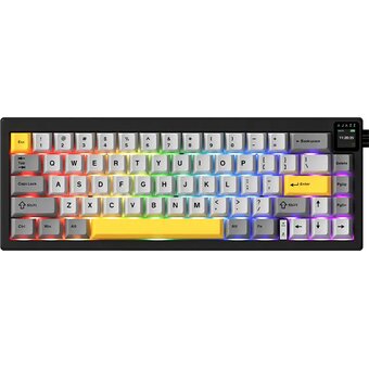  Клавиатура Ajazz AK650 Dream Weaver Switch черный/серый/желтый 