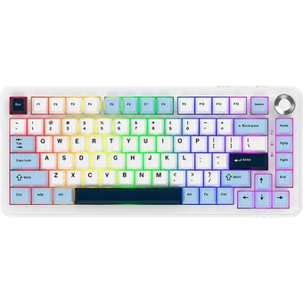  Клавиатура Ajazz AK820 Max Plus Daydream Switch белый/голубой 