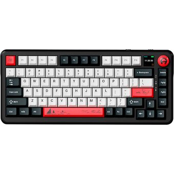  Клавиатура Ajazz AK820 Max Plus Mute Switch черный/белый/красный 