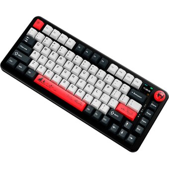  Клавиатура Ajazz AK820 Max Plus Mute Switch черный/белый/красный 