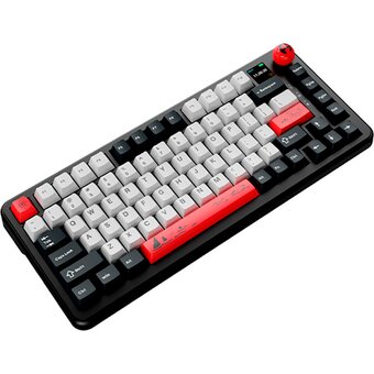  Клавиатура Ajazz AK820 Max Plus Mute Switch черный/белый/красный 