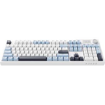  Клавиатура Ajazz AK35I V3 Sea Salt Switch синий/белый/черный 