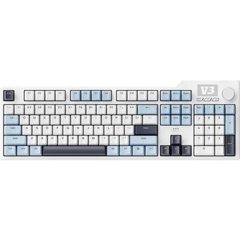  Клавиатура Ajazz AK35I V3 Sea Salt Switch синий/белый/черный 