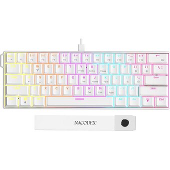  Клавиатура Ajazz NK61 Red Switch белый 
