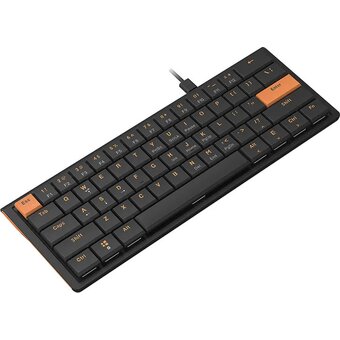  Клавиатура Ajazz NKL61 Low Profile Switch черный/оранжевый 