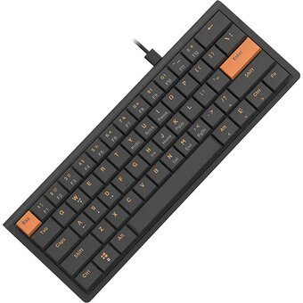  Клавиатура Ajazz NKL61 Low Profile Switch черный/оранжевый 