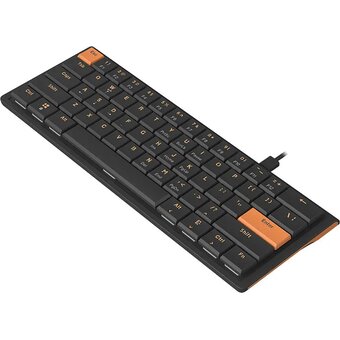  Клавиатура Ajazz NKL61 Low Profile Switch черный/оранжевый 