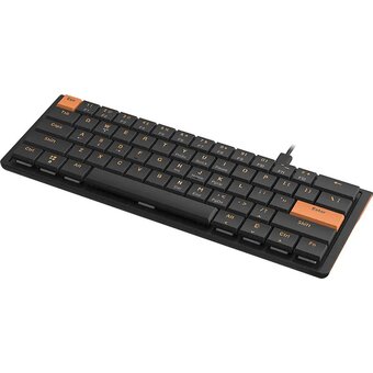 Клавиатура Ajazz NKL61 Low Profile Switch черный/оранжевый 