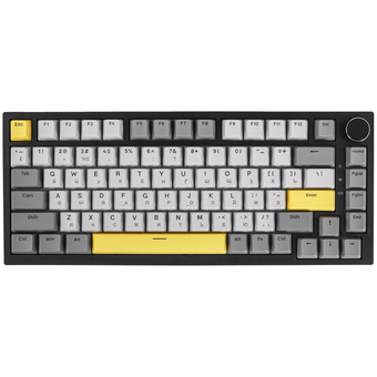  Клавиатура Ajazz AK820 серый/белый/желтый 