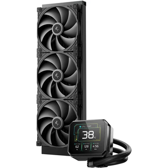  СВО Deepcool Spartacus 420 ARGB (R-SPT420-BKDSMP-G-1) Soc-AM5/AM4/1200/1700/1851 черный 4-pin 32.89dB Al LCD 2647gr Ret 