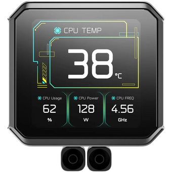  СВО Deepcool Spartacus 420 ARGB (R-SPT420-BKDSMP-G-1) Soc-AM5/AM4/1200/1700/1851 черный 4-pin 32.89dB Al LCD 2647gr Ret 