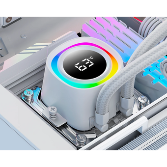  СВО ID-COOLING FX240 TD White LGA1851/1700/1200/115X/AM4/AM5 (TDP 300W, ARGB Fan and Pump, PWM, Dual Fan 120mm, белый) 