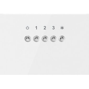 Вытяжка Delonghi Paula 606 BB белое стекло 