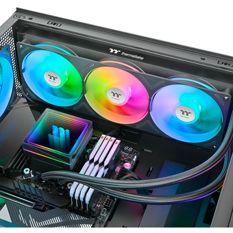  СВО Thermaltake TH360 V3 (cl-w466-pl12sw-a), 4-pin, ARGB, 120мм, черный, retail 
