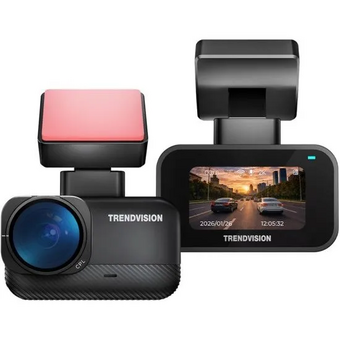  Видеорегистратор TrendVision Nano 2K Wi-Fi CPL GPS черный 2Mpix 1296x2304 1296p 170гр. GPS GK7202 