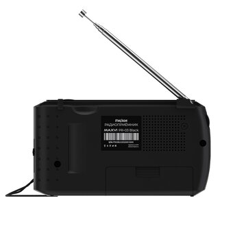  Радио FM-приемник Maxvi PR-03 черный 